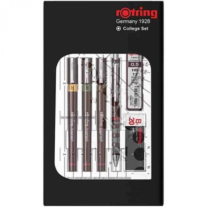ROTRING RAPİDO SETİ COLLAGE PERGELSİZ 02-03-05+TIKKY 0.5 699370