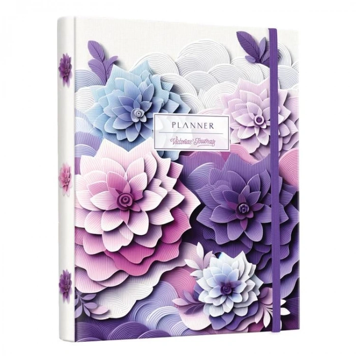 VICTORIAS JOURNALS 1285 17x23cm GİZLİ SPİRALLİ SERT KAPAK 100gr. AYRAÇLI PLANNER DEFTER
