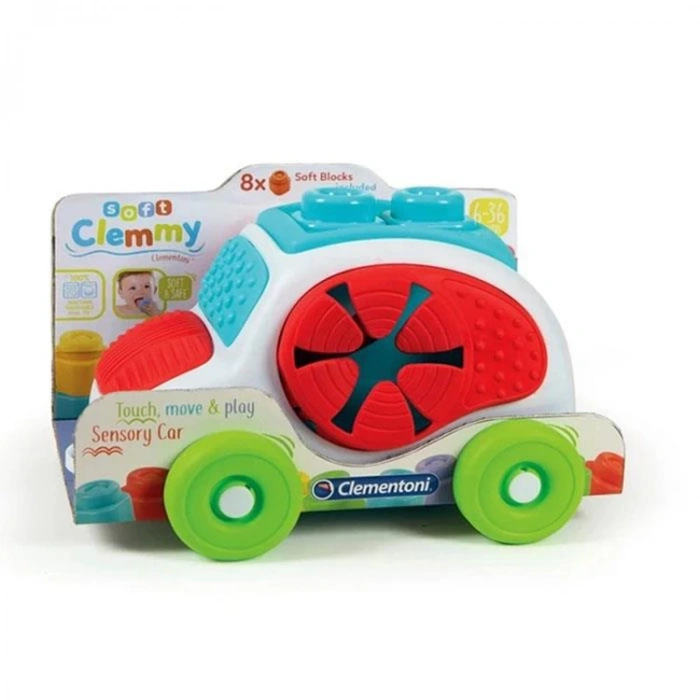 CLEMENTONI SOFT CLEMMY - YUMUŞAK BLOK DUYUSAL ARABA
