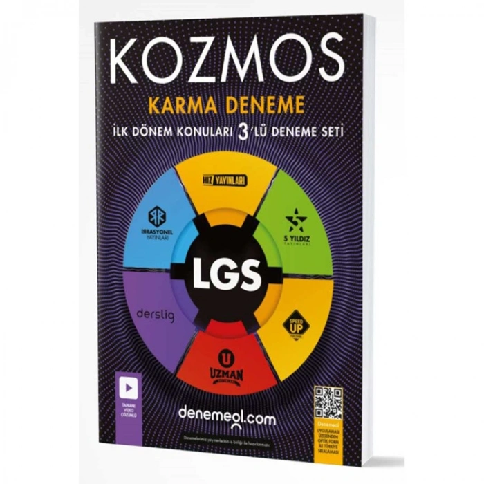 HIZ 8. SINIF KOZMOS LGS KARMA İLK DÖNEM KONULARI 3LÜ DENEME SETİ