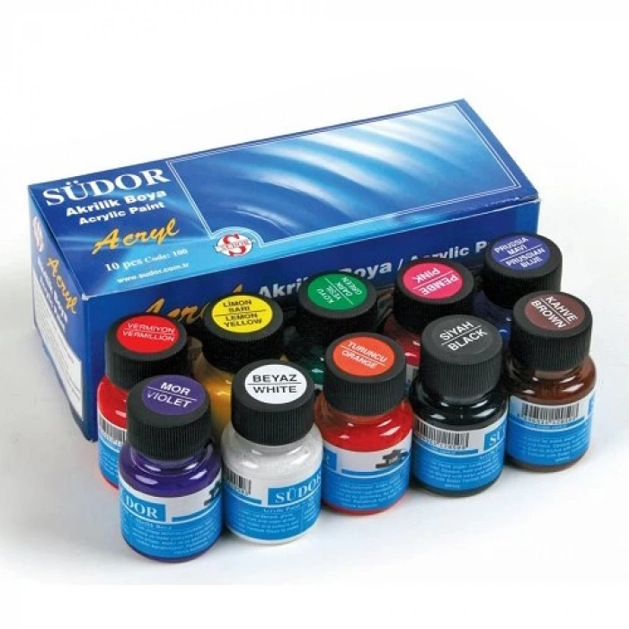 SÜDOR SD122 AKRİLİK BOYA 10 X 15 ML