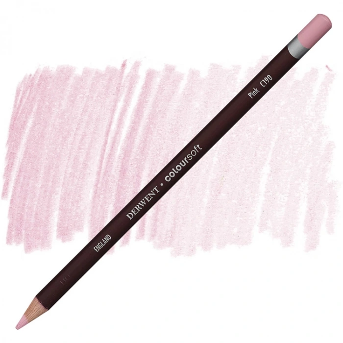 DERWENT COLOURSOFT - YUMUŞAK KURUBOYA KALEMİ-  PINK C190