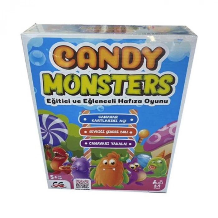 CREATIVE GAMES 01005 CANDY MONSTERS EĞİTİCİ VE EĞLENCELİ HAFIZA OYUNU