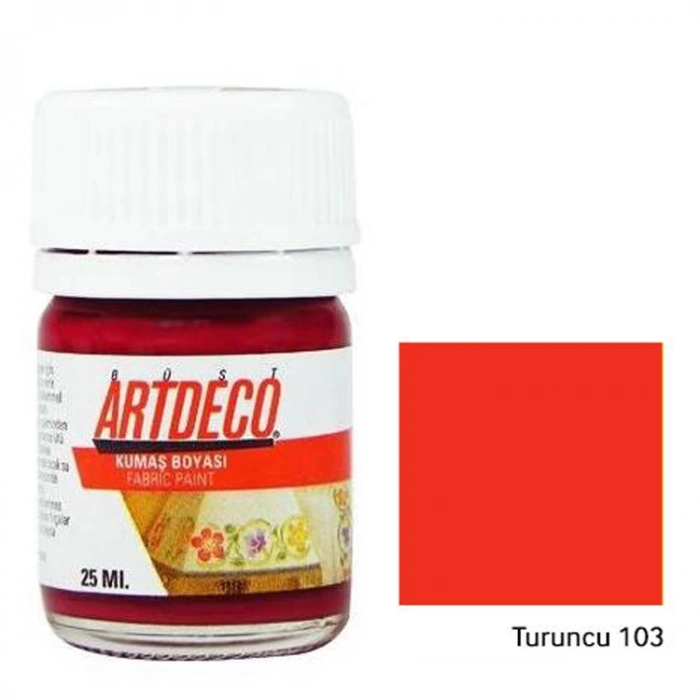 ARTDECO KUMAŞ BOYASI 25 ML. ORANGE  Y-010A-103