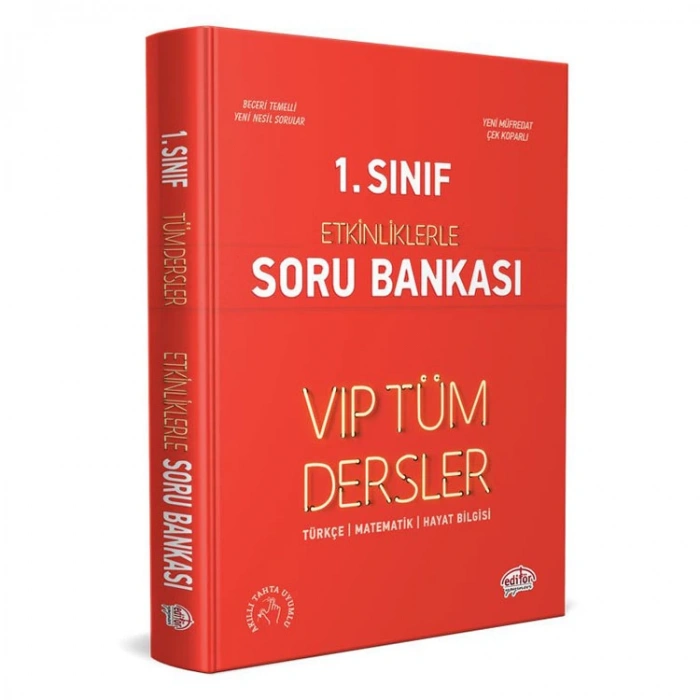 EDİTÖR 1.SINIF VIP TÜM DERSLER ETKİNLİKLERLE SORU BANKASI