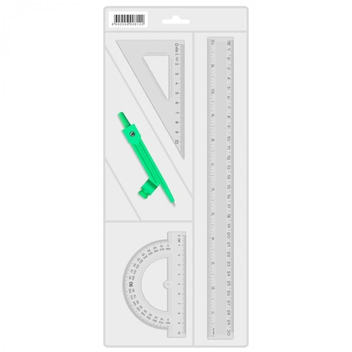 HATAS 00812 PERGELLİ EKONOMİK ÇİZİM SETİ 30 CM CETVELLİ