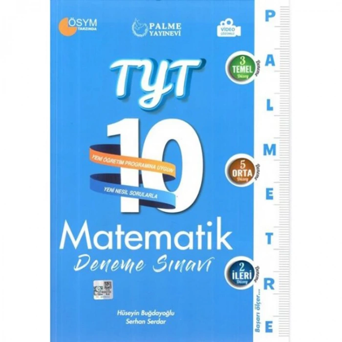 PALME TYT MATEMATİK PALMETRE SERİSİ 10 DENEME SINAVI