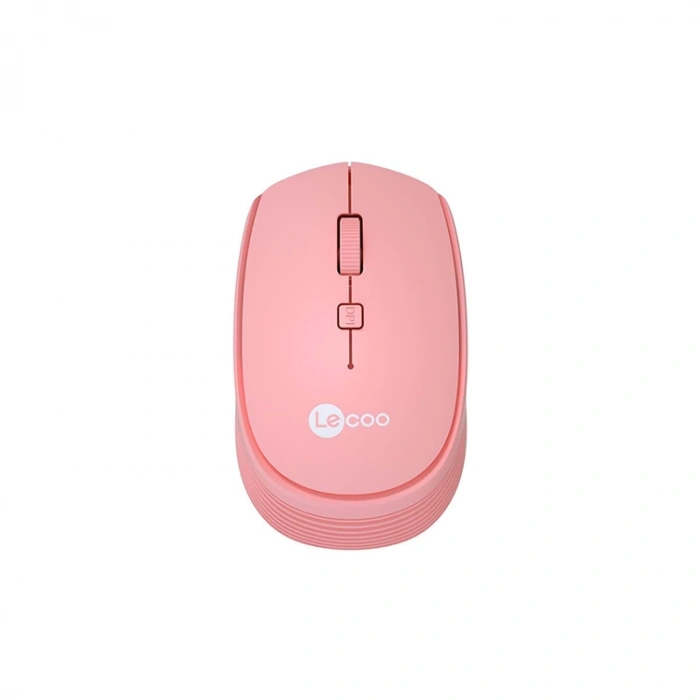 LENOVO LECOO WS202 1200 DPI 4 TUŞLU KABLOSUZ MOUSE PEMBE