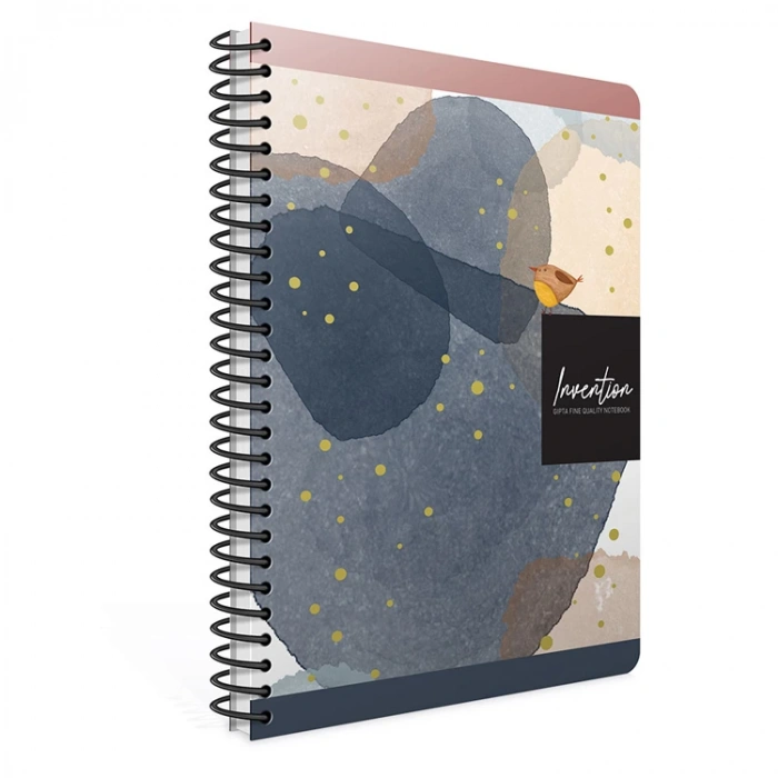 GIPTA INVENTION SPİRALLİ SERT KAPAK 17x24 120YP. ÇİZGİLİ DEFTER