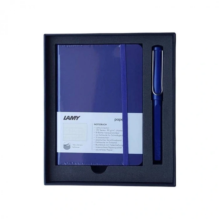 LAMY B4M-314  A6 DEFTER+ MAVİ ROLLER KALEM SETİ