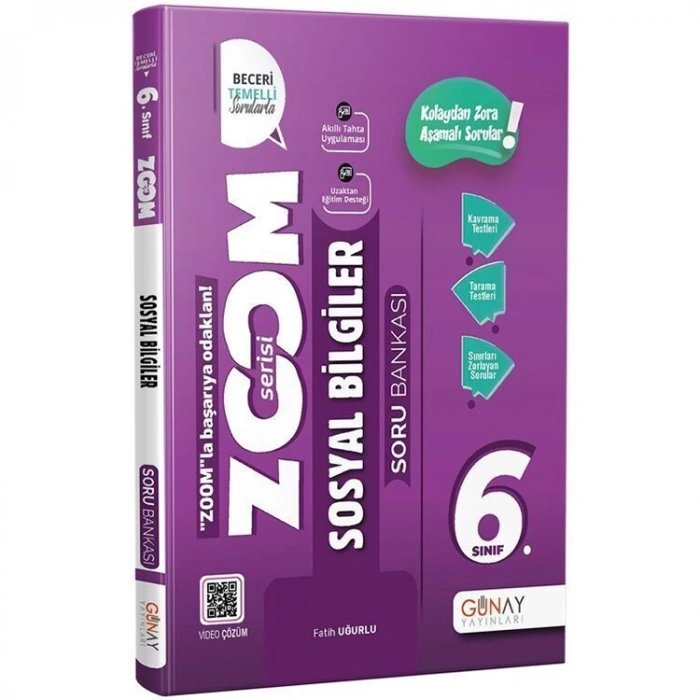 GÜNAY 6. SINIF ZOOM SERİSİ SOSYAL BİLGİLER SORU BANKASI
