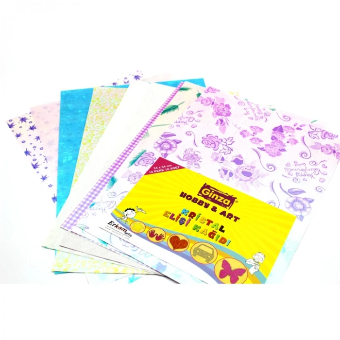 GİNZA KRİSTAL ELİŞİ KAĞIT 24X34CM 10LU GN-282