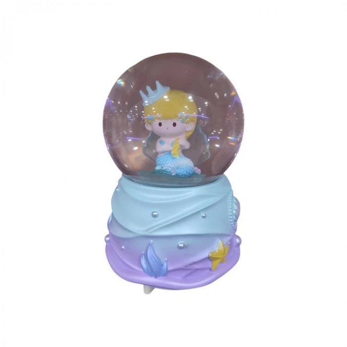 CEREN HDY0260 ORTA BOY HEDİYELİK MÜZİKLİ IŞIKLI ETRAFINDA DÖNEBİLEN KAR ATAN KAR KÜRESİ (PİLLİ) DENİZKIZI