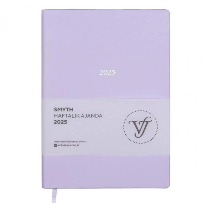 VICTORIAS JOURNALS 124-1423 14X20,5 SMYTH HAFTALIK AJANDA A5 - LAVANTA