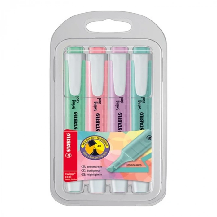 STABILO 275/4-08 SWING COOL PASTEL KALEM 4lü PAKET