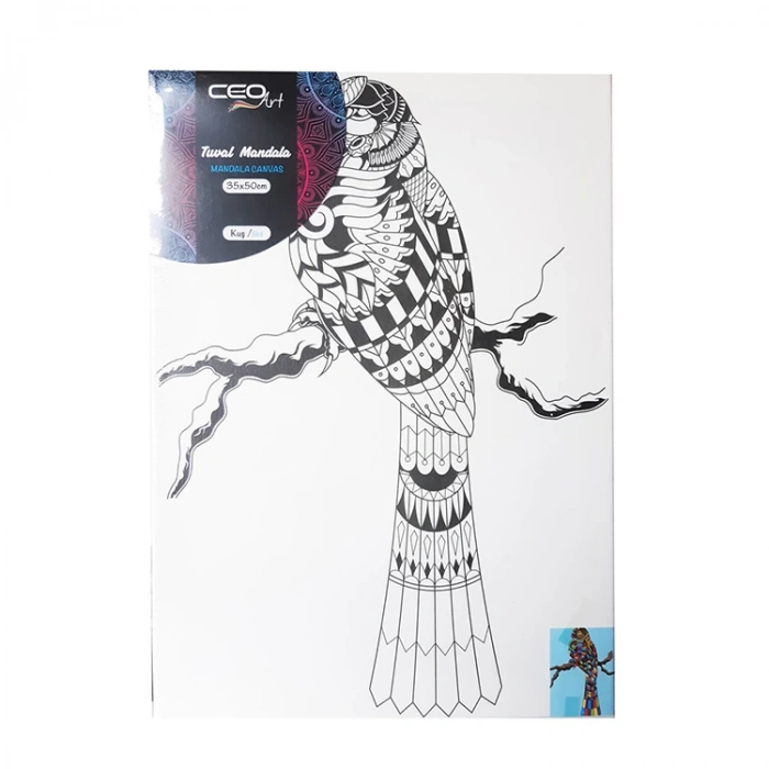 CEOART  35X50 MANDALA CANVAS TUVAL KUŞ CEO-MT0003