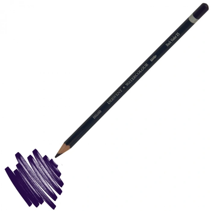 DERWENT NEW WATERCOLOUR PENCIL- SULUBOYA KALEMİ-  DARK VIOLET 25