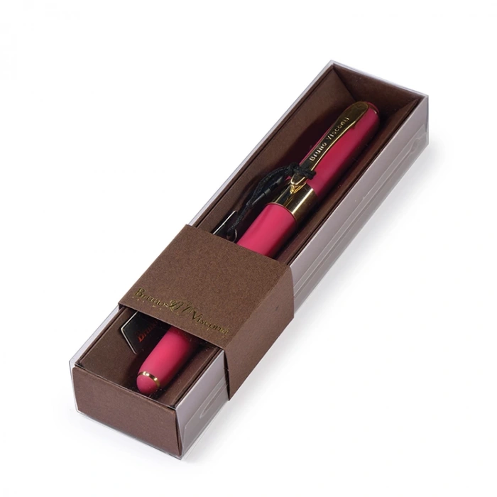 BRUNO VISCONTI  MONACO 0.5mm KUTULU PEMBE GÖVDE TÜKENMEZ KALEM MAVİ 20-0125/211