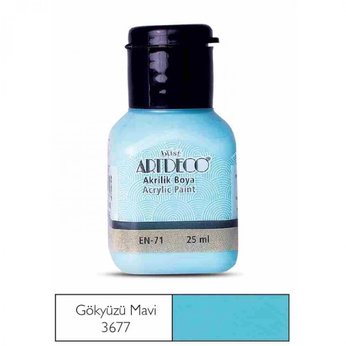ARTDECO AKRİLİK BOYA 25 ML. GÖK MAVİ Y-070A-3677