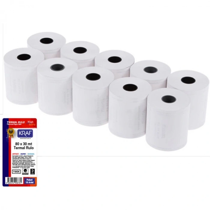 KRAF 80X30 TERMAL RULO 10LU