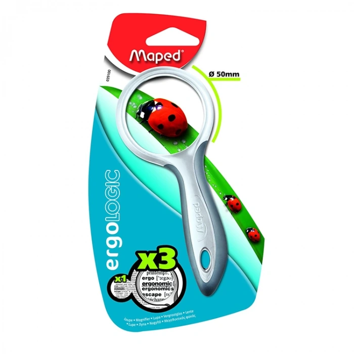 MAPED 039100 ERGOLOGIC BÜYÜTEÇ X3-50MM GRİ