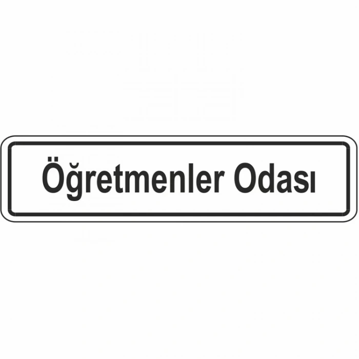 EKSTRAFİX 127 YÖNLENDİRME/UYARI LEVHASI 7x24.5cm ÖĞRETMENLER ODASI