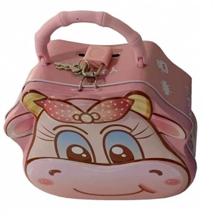 HUN BEST S-170-02 (13-7)  BUZAĞI KİLİTLİ METAL KUMBARA 3+ - TEKLİ