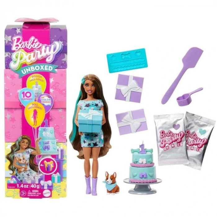 MATTEL JFG68/JFG72 BARBIE KÖPEĞİMİN DOĞUM GÜNÜ SERİSİ PARTİ PAKETİ