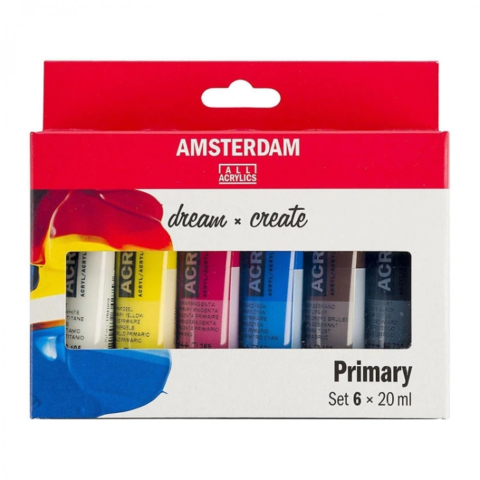 AMSTERDAM  RT17820500 AAC AKRİLİK BOYA SETİ 6X20 ML. PRIMARY