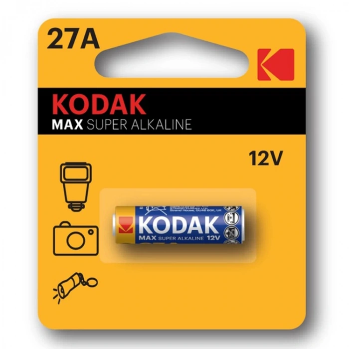 KODAK 12V ULTRA ALKALIN PİL 27A - TEKLİ