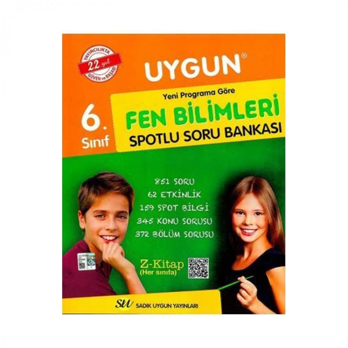 SADIK UYGUN YAYINLARI 6. SINIF FEN BİLİMLERİ SORU BANKASI