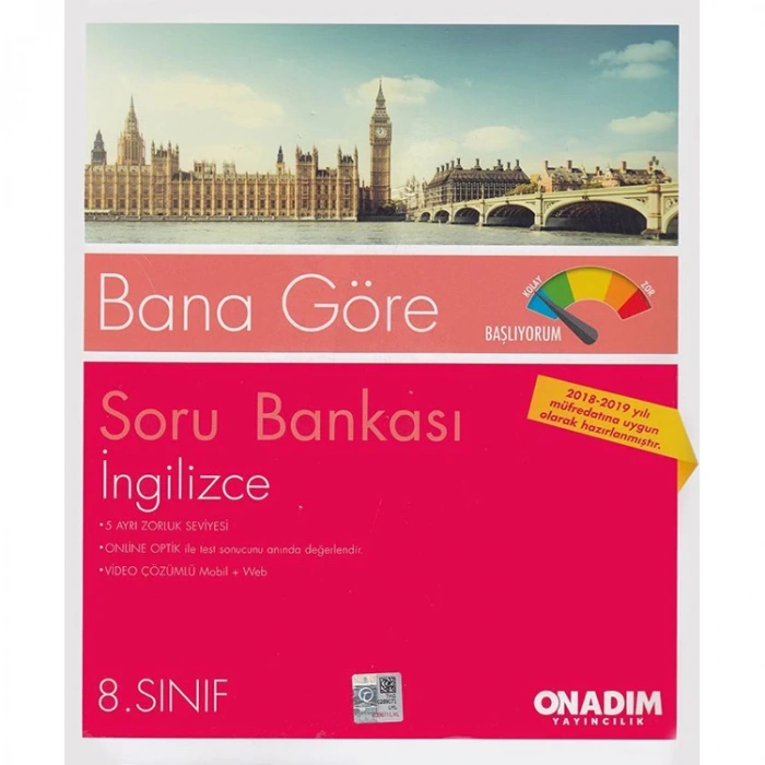 ONADIM 8.SINIF BANA GÖRE BAŞLIYORUM İNGİLİZCE SORU BANKASI