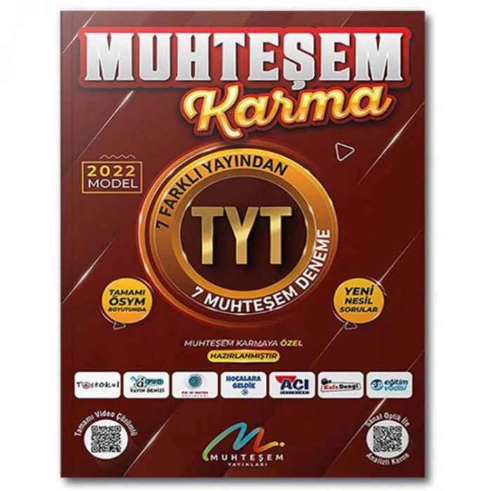 MUHTEŞEM KARMA 2022 MODEL TYT 7 DENEME SETİ