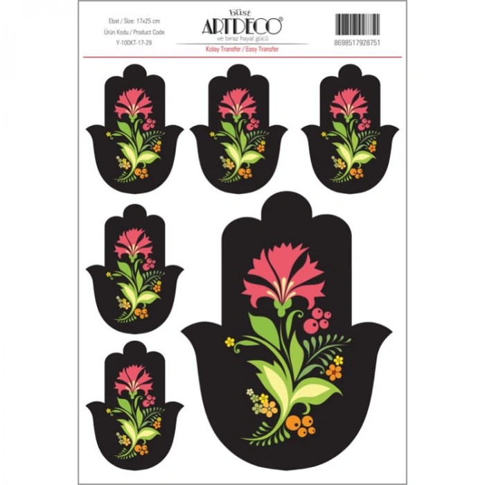 ARTDECO KOLAY TRANSFER 17X25CM DESEN NO:29