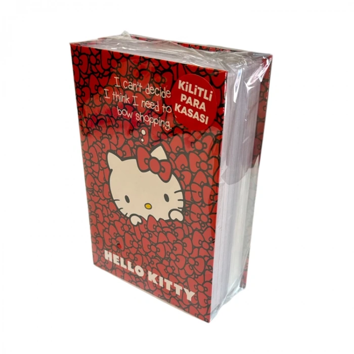 HELLO KİTTY& LİSANSLI KİTAP GÖRÜNÜMLÜ KİLİTLİ GİZLİ KASA KUMBARA