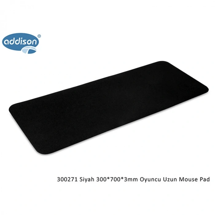 ADDİSON 300271 300x700x3 mm OYUNCU UZUN MOUSE PAD SİYAH
