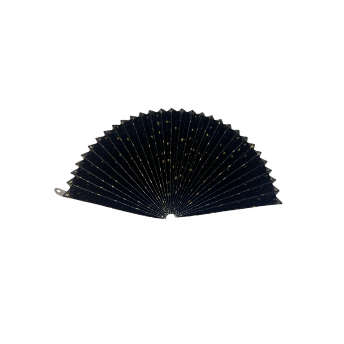 TEKNOPOİNT YELPAZE GOFRAJLI METALİK BASKILI SÜS 3 PARÇA 30cm