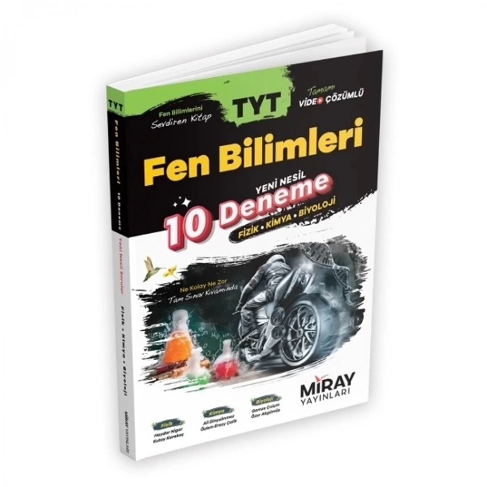 MİRAY YAYINLARI  TYT FEN BİLİMLERİ 10 DENEME
