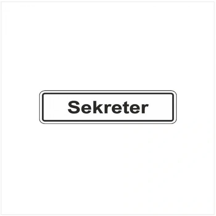 EKSTRAFİX 119 YÖNLENDİRME/UYARI LEVHASI 7x24.5cm SEKRETER