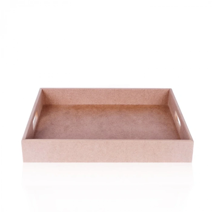 TEKNOPOİNT AHŞAP HOBY TPS51 DİKDÖRTGEN DERİN TEPSİ BÜYÜK