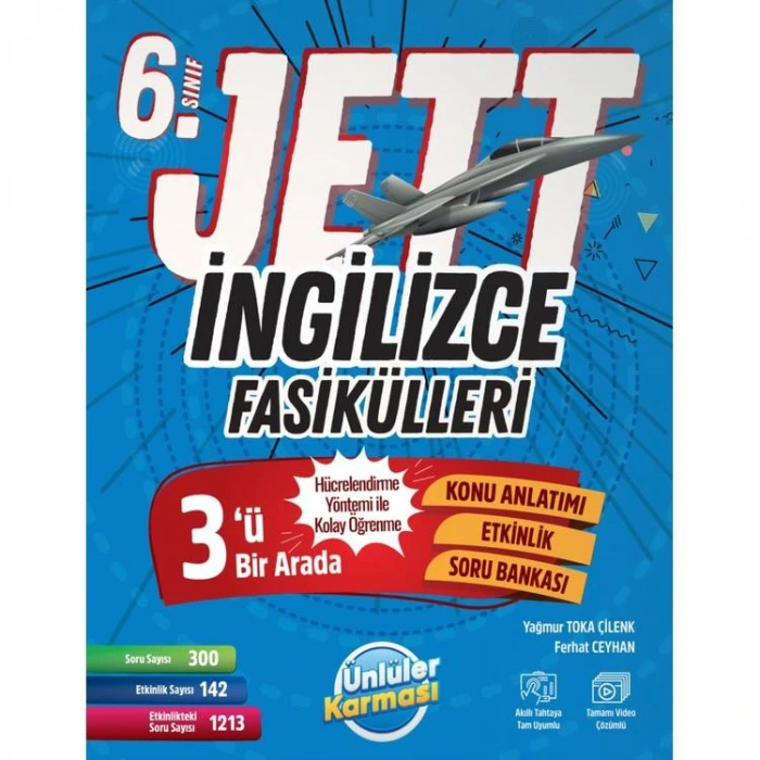 ÜNLÜLER KARMASI 6. SINIF JETT İNGİLİZCE FASİKÜLLERİ