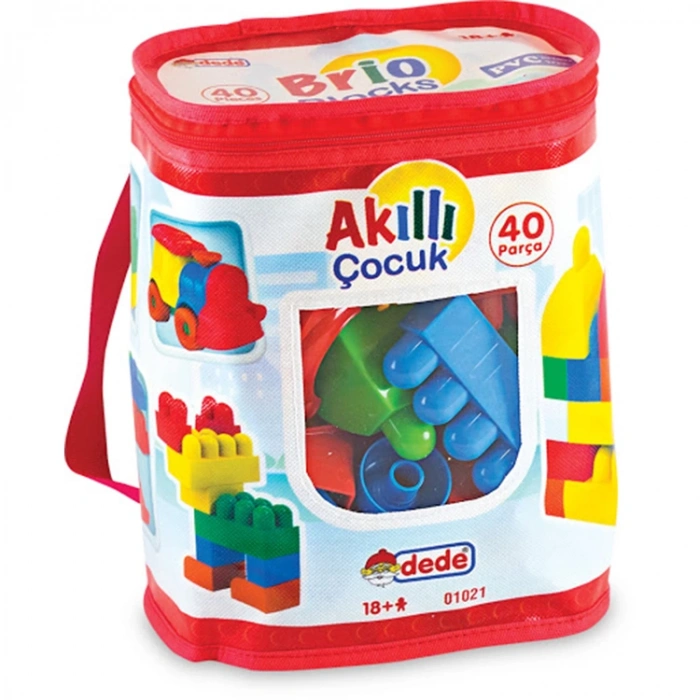 DEDE 010217 AKILLI ÇOCUK 40 PARÇA LEGO