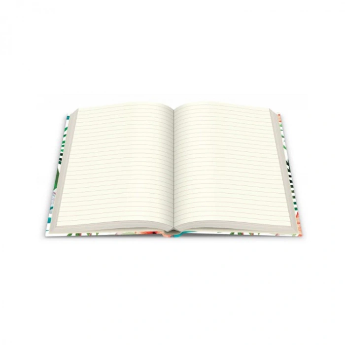 DEFFTER PARADISE / FLAMINGO , FLOWERS SERT KAPAK A5 ÇİZGİLİ DEFTER 96 YP