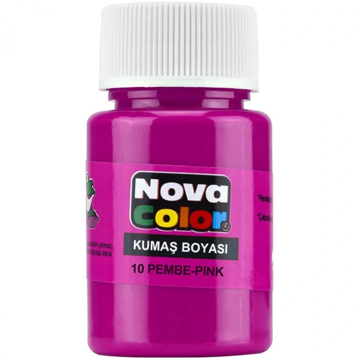 NOVA COLOR PEMBE 30 CC ŞİŞE KUMAŞ BOYASI