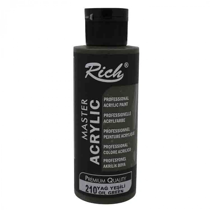 RİCH AKR-120-210 AKRİLİK BOYA 120 CC YAĞ YEŞİLİ