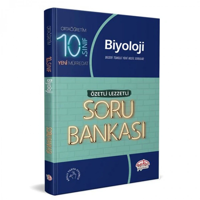 EDİTÖR 10. SINIF BİYOLOJİ ÖZETLİ LEZZETLİ SORU BANKASI ÖZETLİ LEZZETLİ
