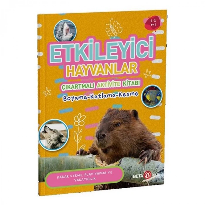 ETKİLEYİCİ HAYVANLAR ÇIKARTMALI AKTİVİTE KİTABI