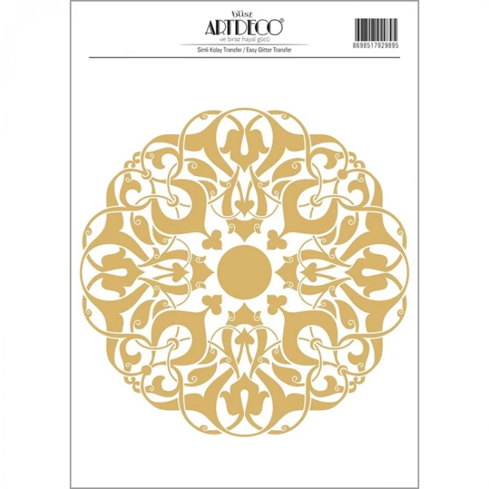 ARTDECO SİMLİ KOLAY TRANSFER 25X25CM DESEN NO:2