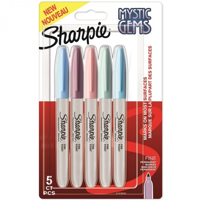 SHARPIE 2157670 PERMANENT MARKER SET FINE 5 Lİ MYSTIC GEMS