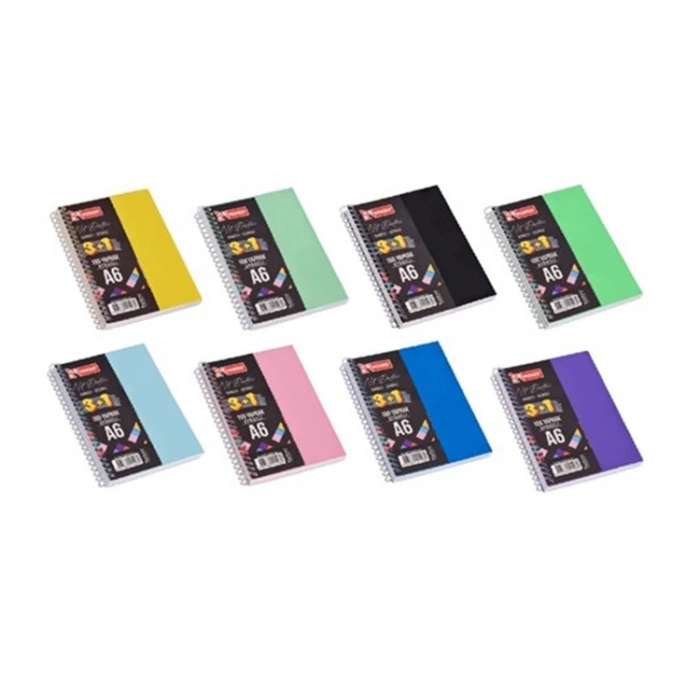 MİKRO A6-100 YP. 3+1 AYRAÇLI NOT DEFTERİ